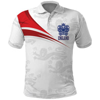 England Football WC2026 Custom Polo Shirt Three Lions - Happy And Glorious