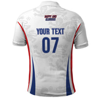 England Football WC2026 Custom Polo Shirt Three Lions - Happy And Glorious