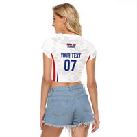 England Football WC2026 Custom Raglan Cropped T Shirt Three Lions - Happy And Glorious