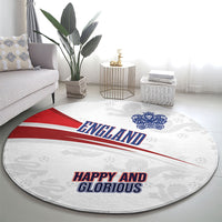 England Football WC2026 Round Carpet Three Lions - Happy And Glorious