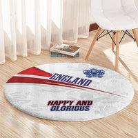 England Football WC2026 Round Carpet Three Lions - Happy And Glorious