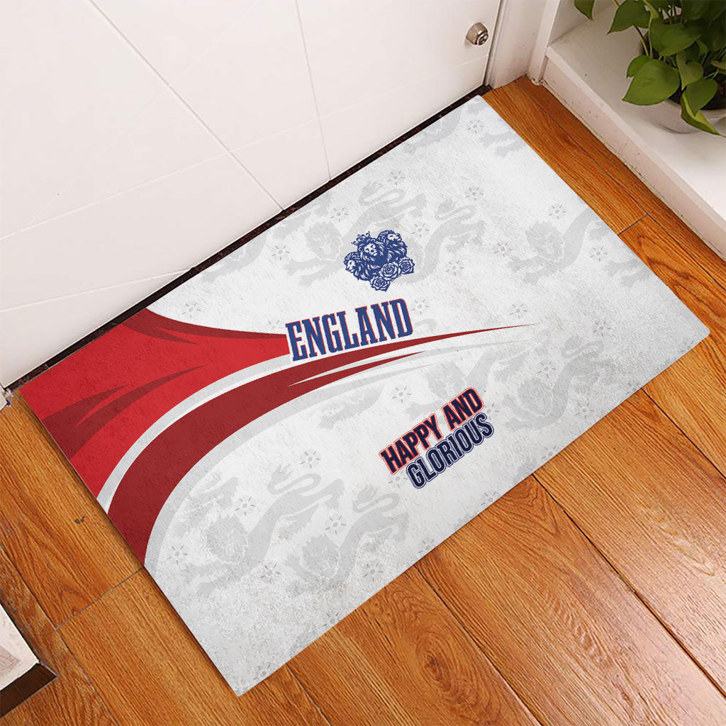 England Football WC2026 Rubber Doormat Three Lions - Happy And Glorious