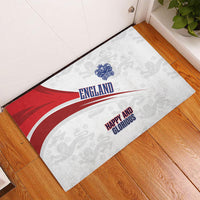 England Football WC2026 Rubber Doormat Three Lions - Happy And Glorious