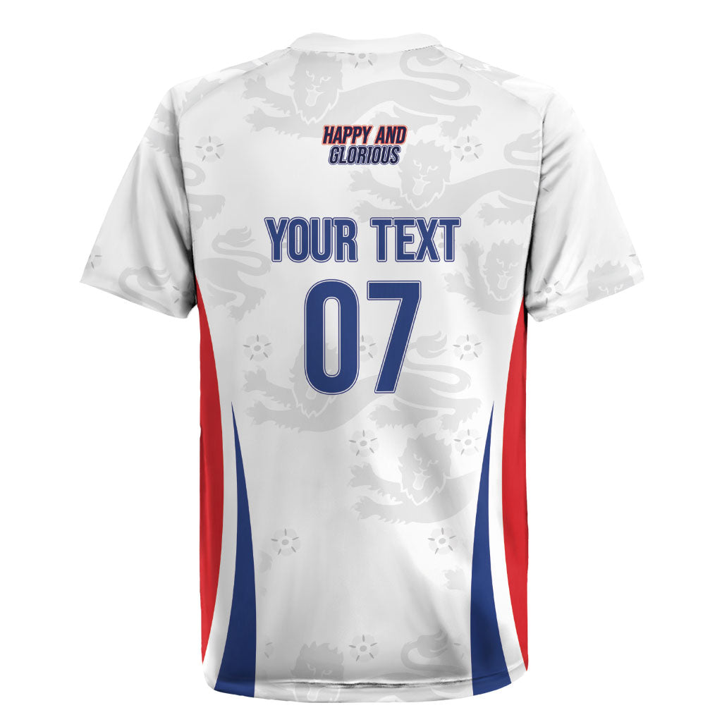 England Football WC2026 Custom Rugby Jersey Three Lions - Happy And Glorious