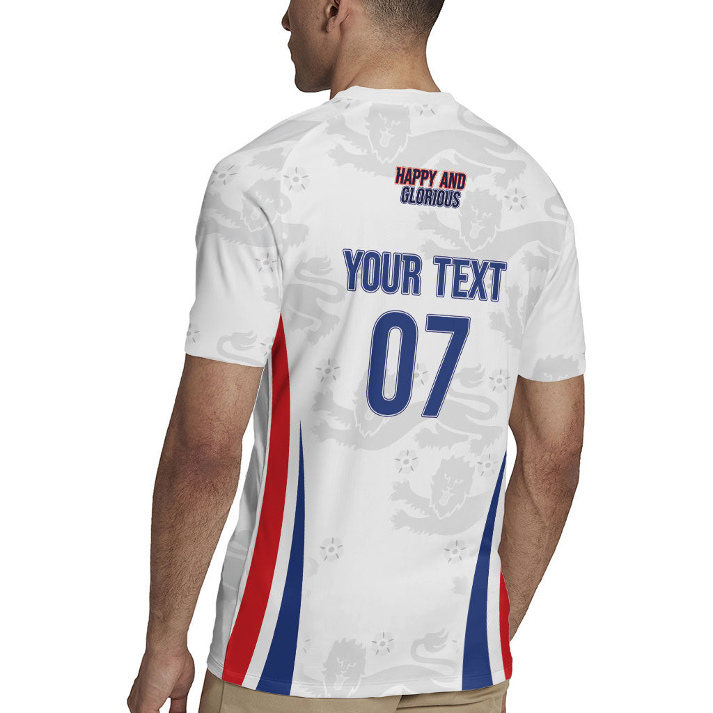 England Football WC2026 Custom Rugby Jersey Three Lions - Happy And Glorious