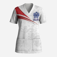 England Football WC2026 Custom Scrub Top Three Lions - Happy And Glorious