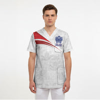 England Football WC2026 Custom Scrub Top Three Lions - Happy And Glorious