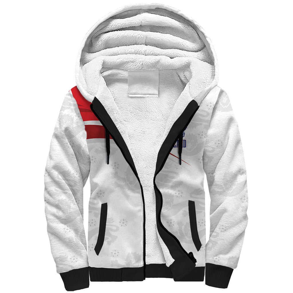 England Football WC2026 Custom Sherpa Hoodie Three Lions - Happy And Glorious