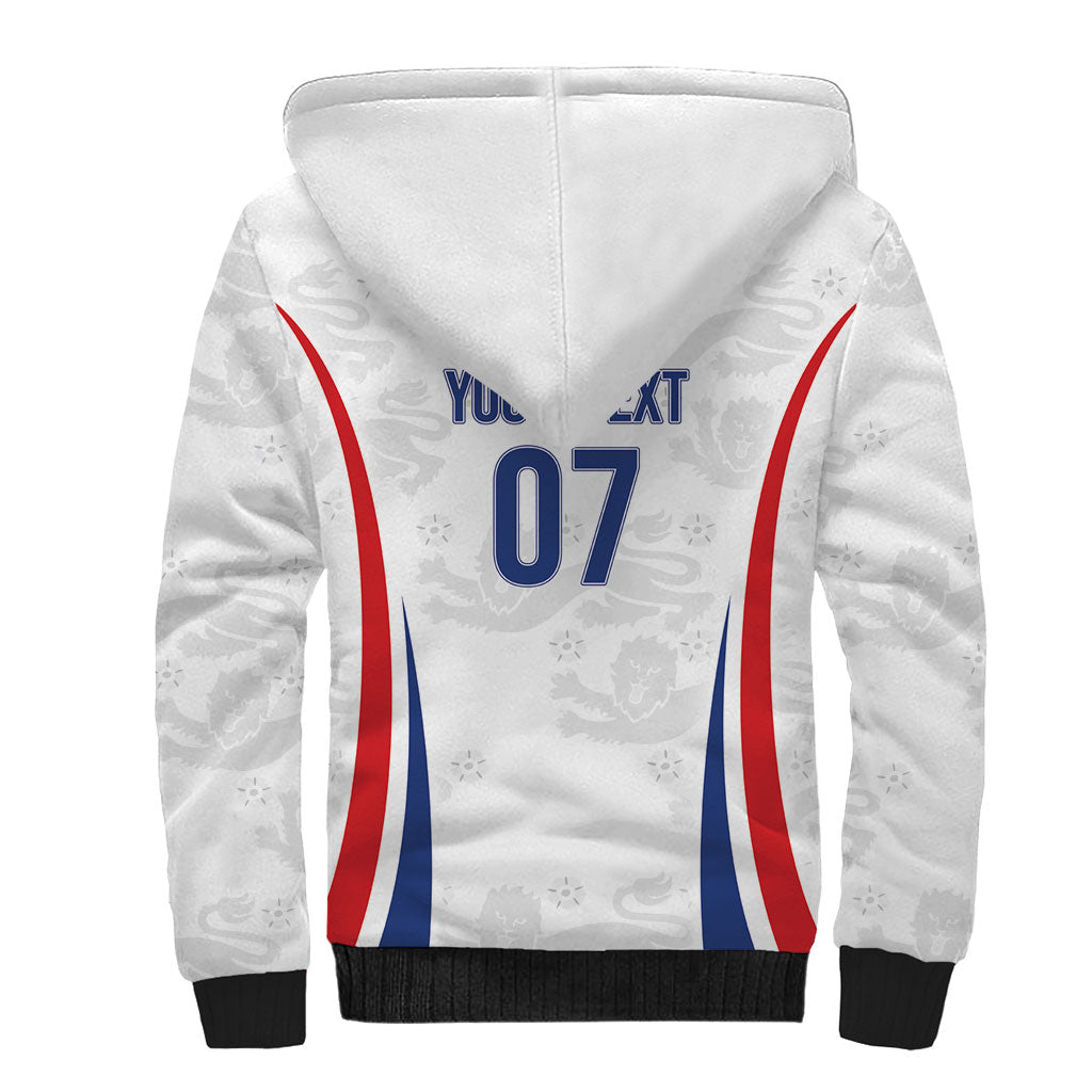 England Football WC2026 Custom Sherpa Hoodie Three Lions - Happy And Glorious