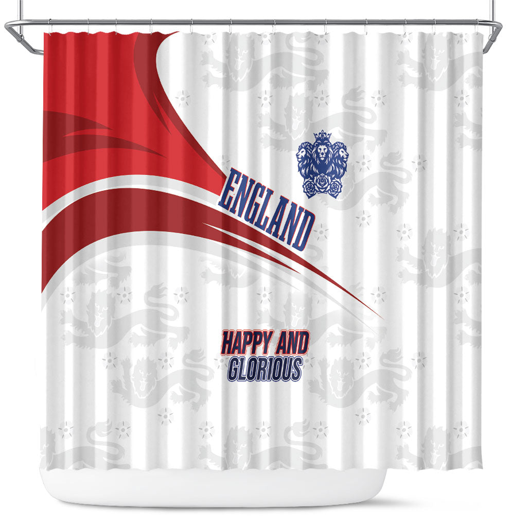 England Football WC2026 Shower Curtain Three Lions - Happy And Glorious