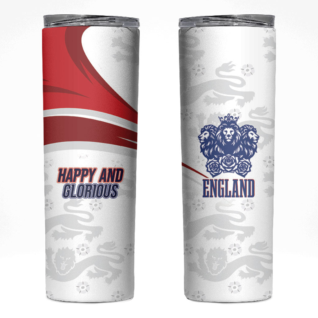 England Football WC2026 Skinny Tumbler Three Lions - Happy And Glorious