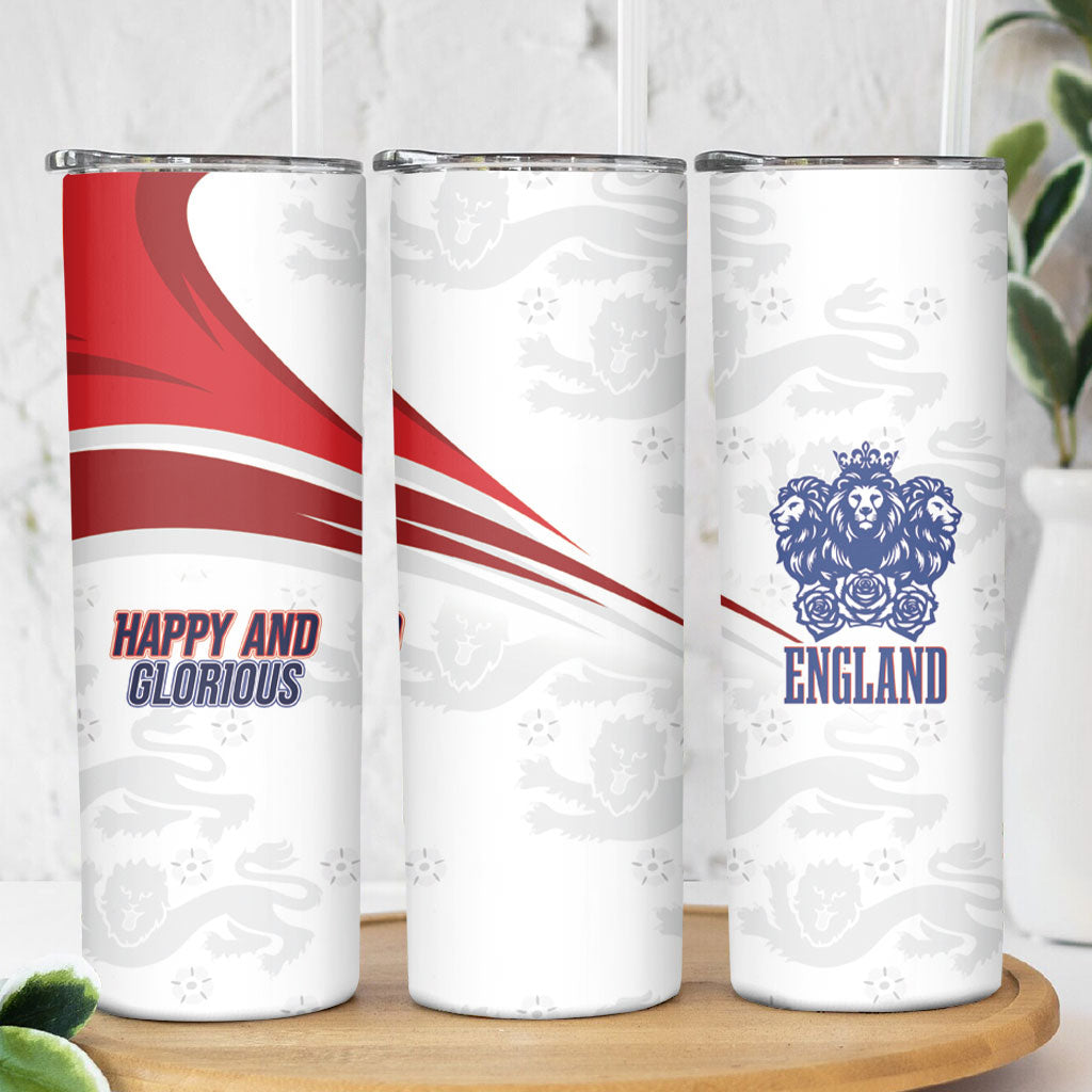 England Football WC2026 Skinny Tumbler Three Lions - Happy And Glorious