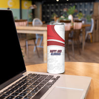 England Football WC2026 Skinny Tumbler Three Lions - Happy And Glorious
