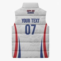 England Football WC2026 Custom Sleeveless Puffer Jacket Three Lions - Happy And Glorious