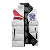England Football WC2026 Custom Sleeveless Puffer Jacket Three Lions - Happy And Glorious