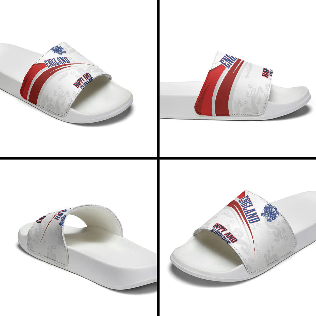 England Football WC2026 Slide Sandals Three Lions - Happy And Glorious
