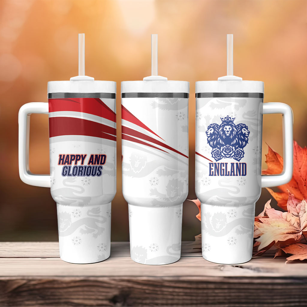 England Football WC2026 Tumbler With Handle Three Lions - Happy And Glorious
