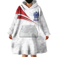 England Football WC2026 Custom Wearable Blanket Hoodie Three Lions - Happy And Glorious
