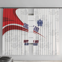 England Football WC2026 Window Curtain Three Lions - Happy And Glorious