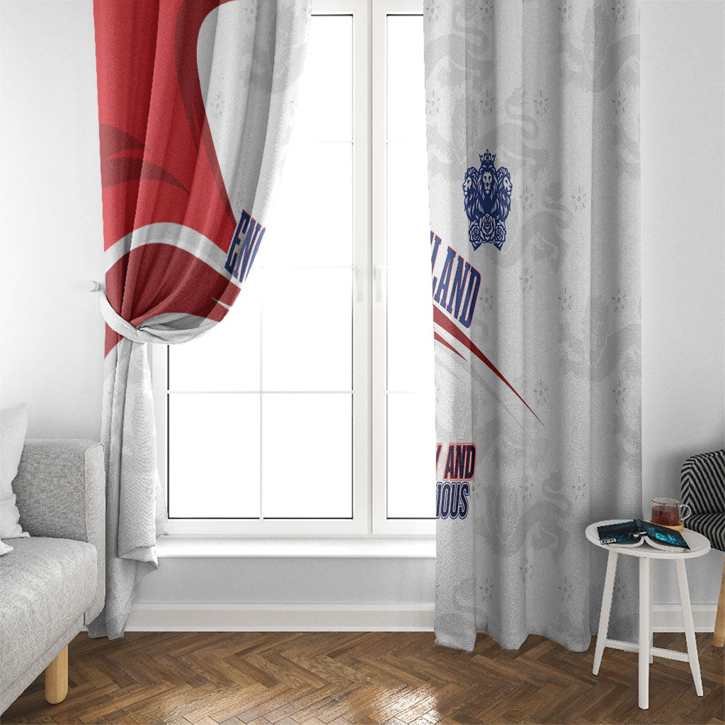 England Football WC2026 Window Curtain Three Lions - Happy And Glorious