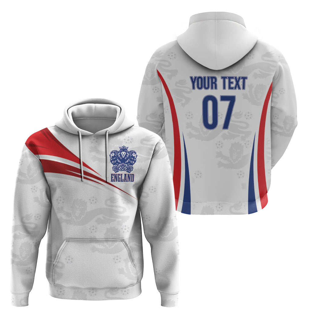 England Football WC2026 Custom Zip Hoodie Three Lions - Happy And Glorious