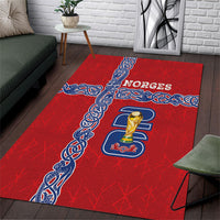 Norway Football WC2026 Area Rug Norges Landslaget Vikings