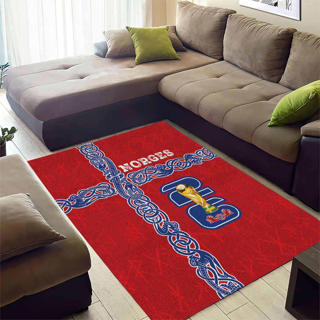 Norway Football WC2026 Area Rug Norges Landslaget Vikings