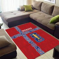 Norway Football WC2026 Area Rug Norges Landslaget Vikings