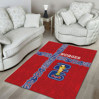 Norway Football WC2026 Area Rug Norges Landslaget Vikings