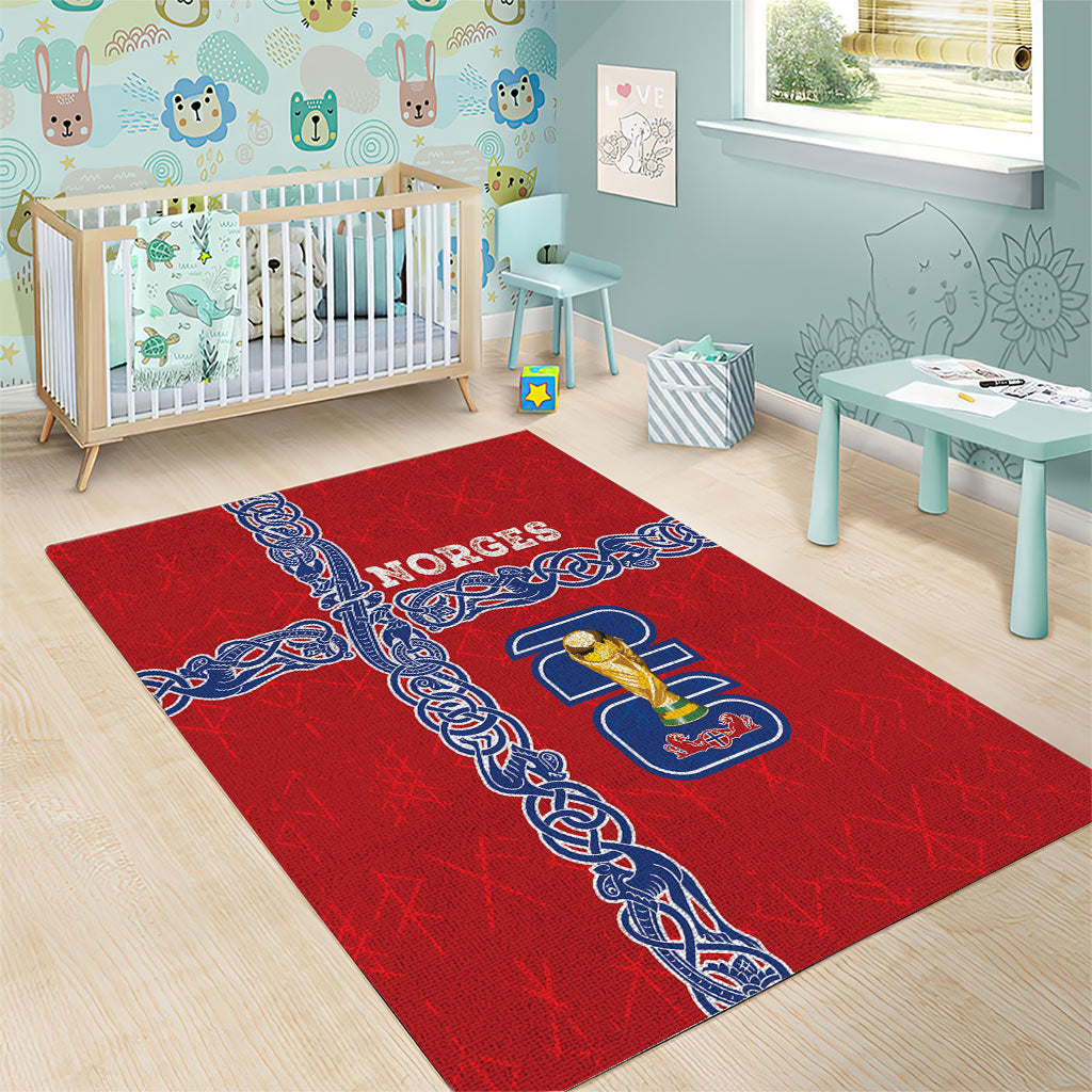 Norway Football WC2026 Area Rug Norges Landslaget Vikings