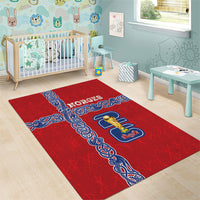 Norway Football WC2026 Area Rug Norges Landslaget Vikings