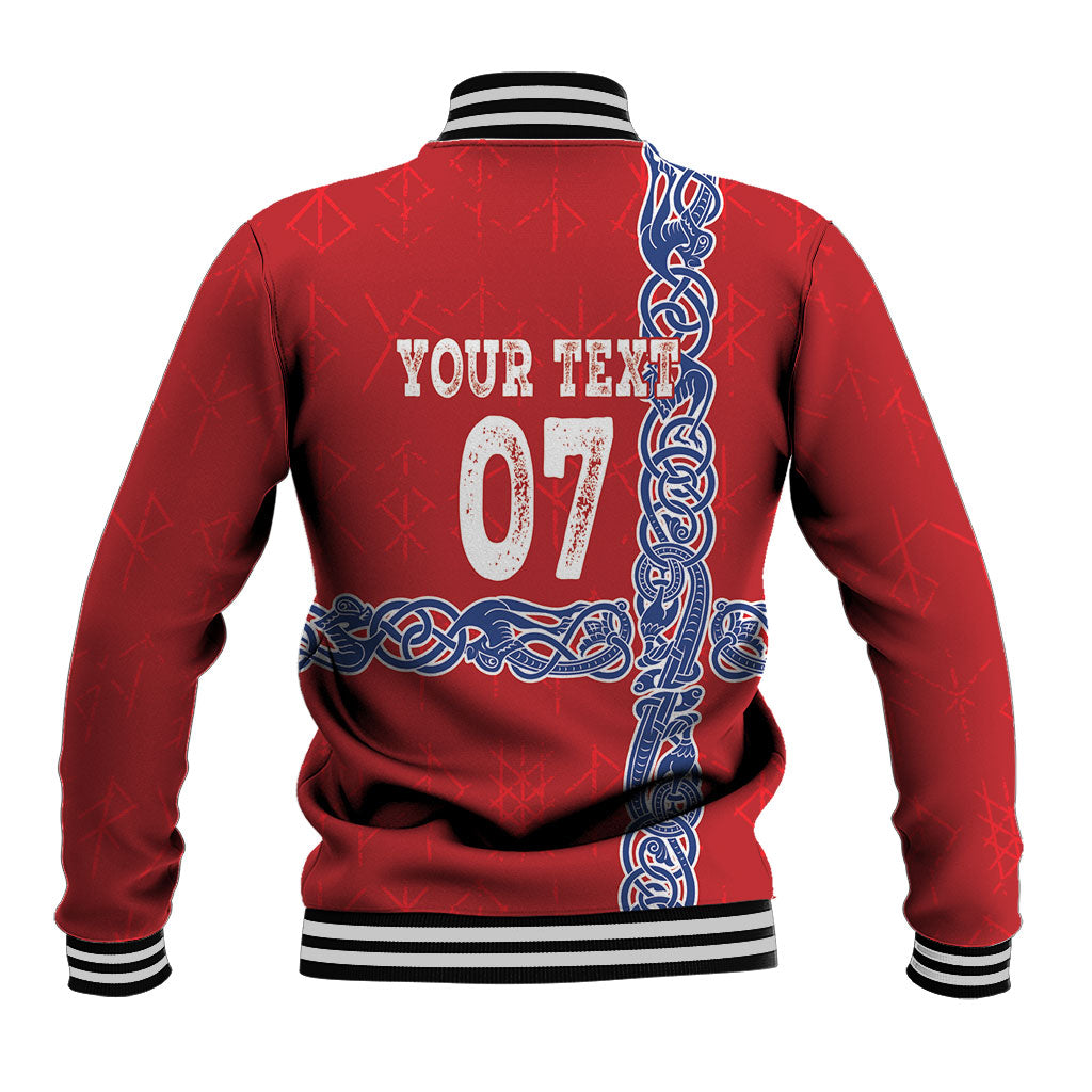 Norway Football WC2026 Custom Baseball Jacket Norges Landslaget Vikings