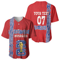 Norway Football WC2026 Custom Baseball Jersey Norges Landslaget Vikings
