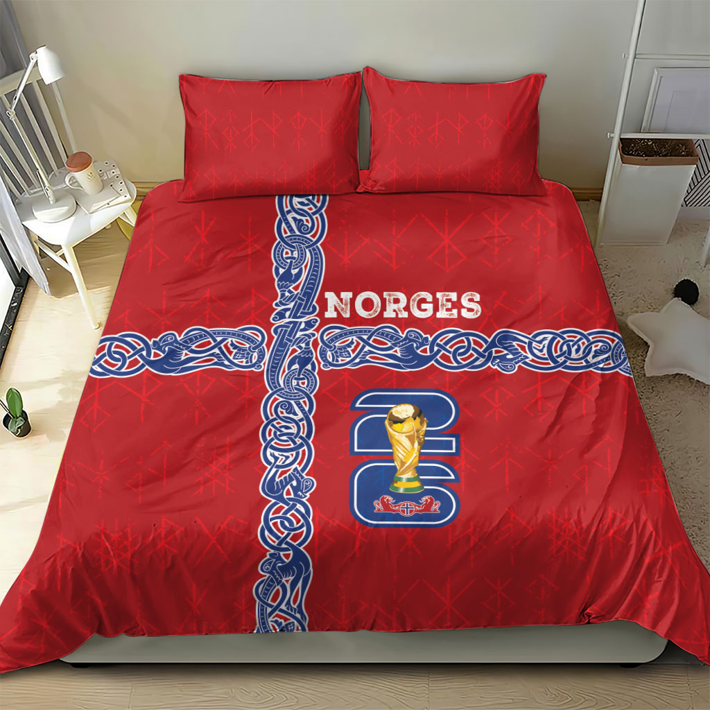 Norway Football WC2026 Bedding Set Norges Landslaget Vikings