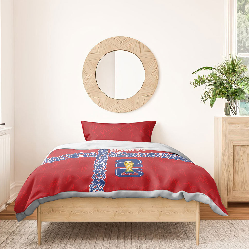 Norway Football WC2026 Bedding Set Norges Landslaget Vikings