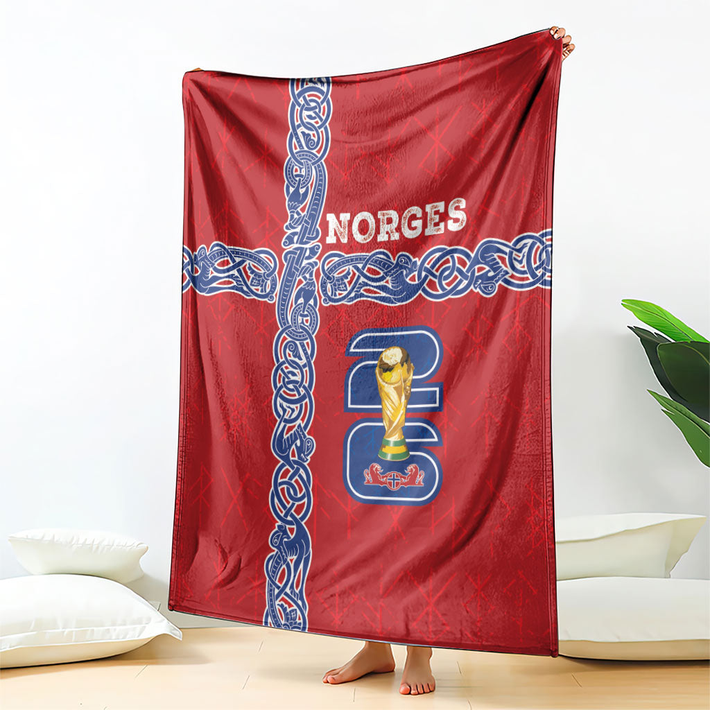 Norway Football WC2026 Blanket Norges Landslaget Vikings