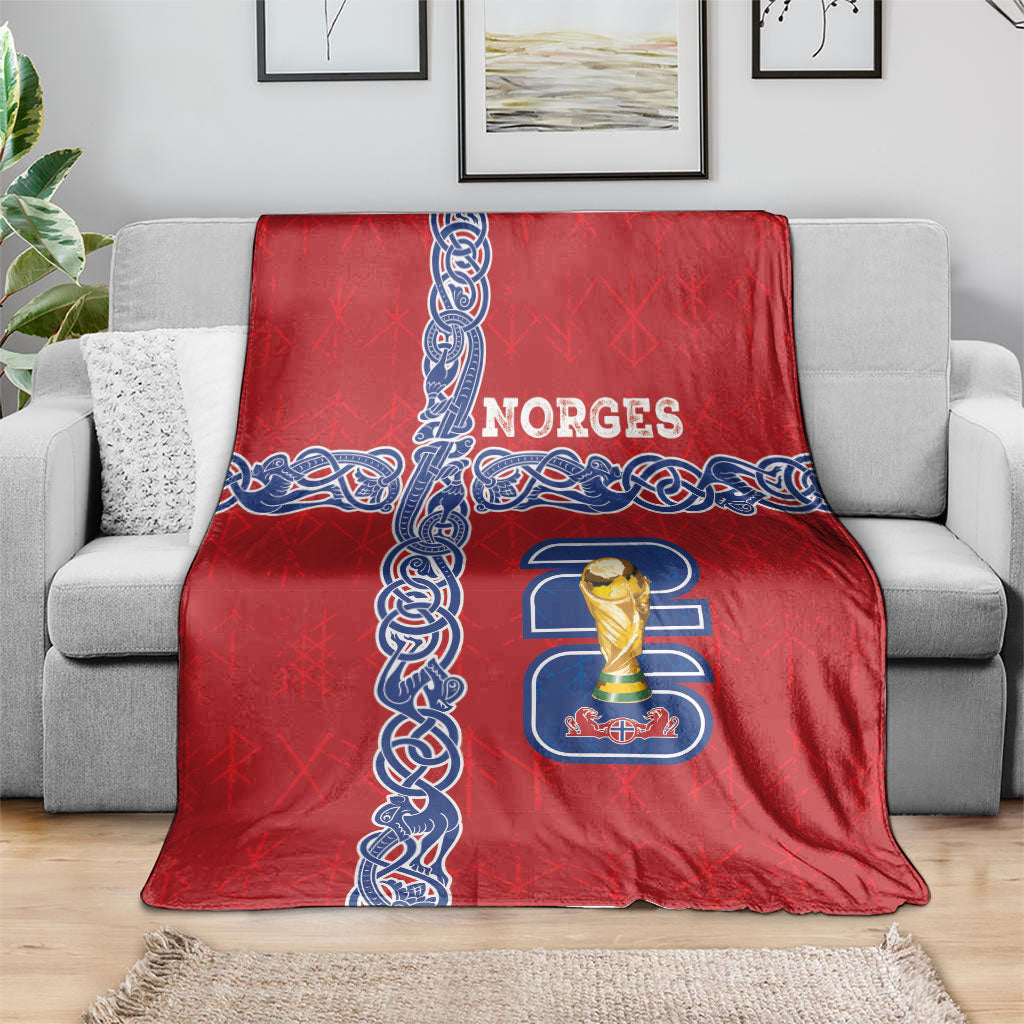 Norway Football WC2026 Blanket Norges Landslaget Vikings