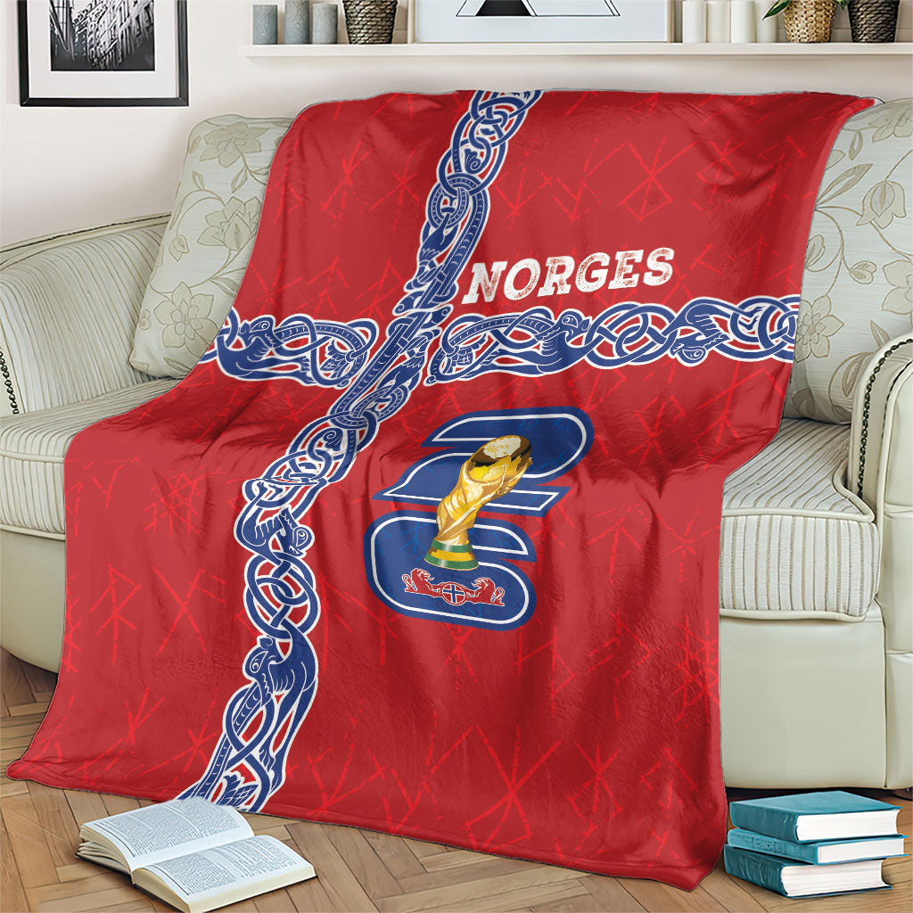 Norway Football WC2026 Blanket Norges Landslaget Vikings