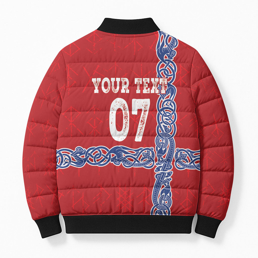 Norway Football WC2026 Custom Bomber Puffer Jacket Norges Landslaget Vikings