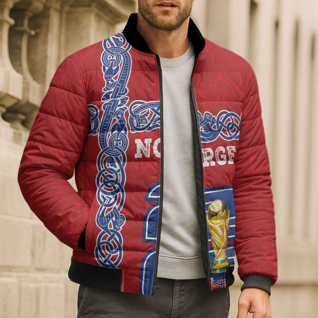 Norway Football WC2026 Custom Bomber Puffer Jacket Norges Landslaget Vikings