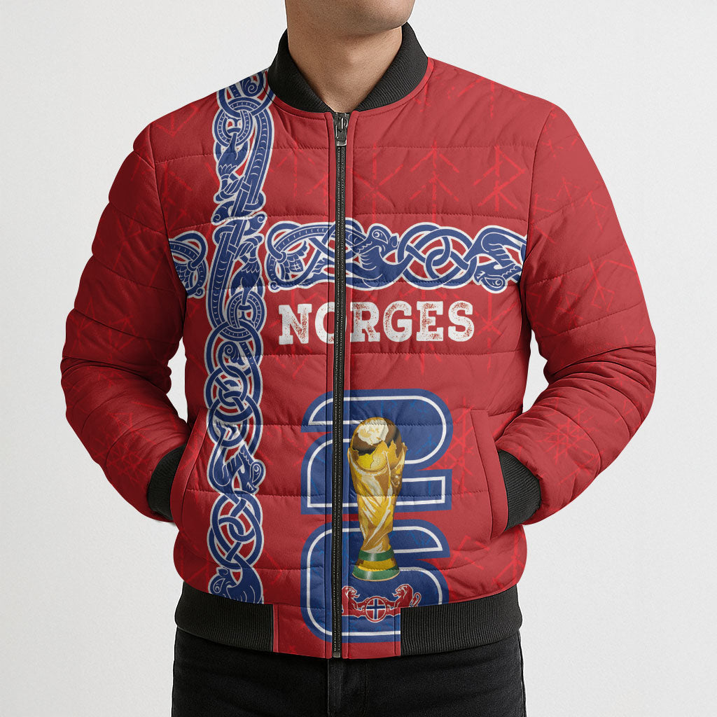 Norway Football WC2026 Custom Bomber Puffer Jacket Norges Landslaget Vikings