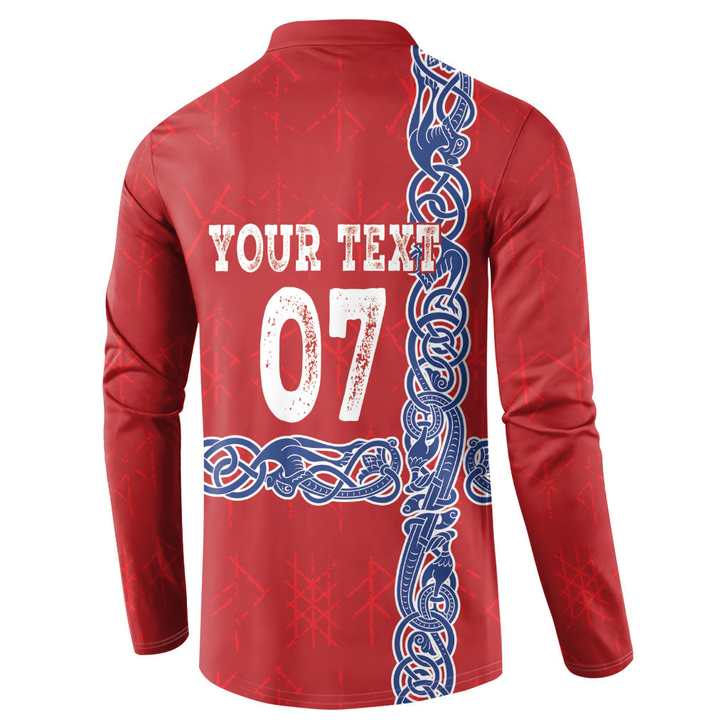 Norway Football WC2026 Custom Button Sweatshirt Norges Landslaget Vikings