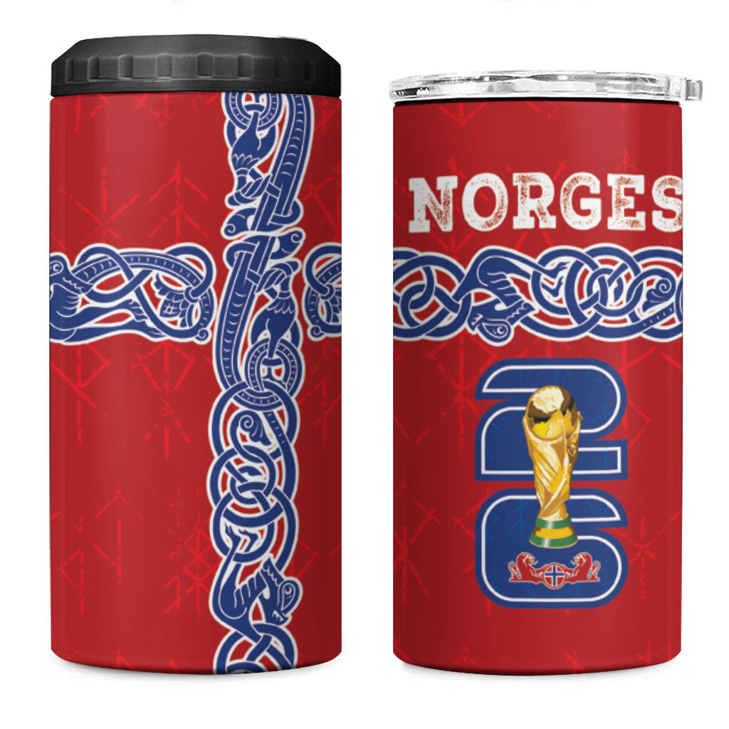 Norway Football WC2026 4 in 1 Can Cooler Tumbler Norges Landslaget Vikings