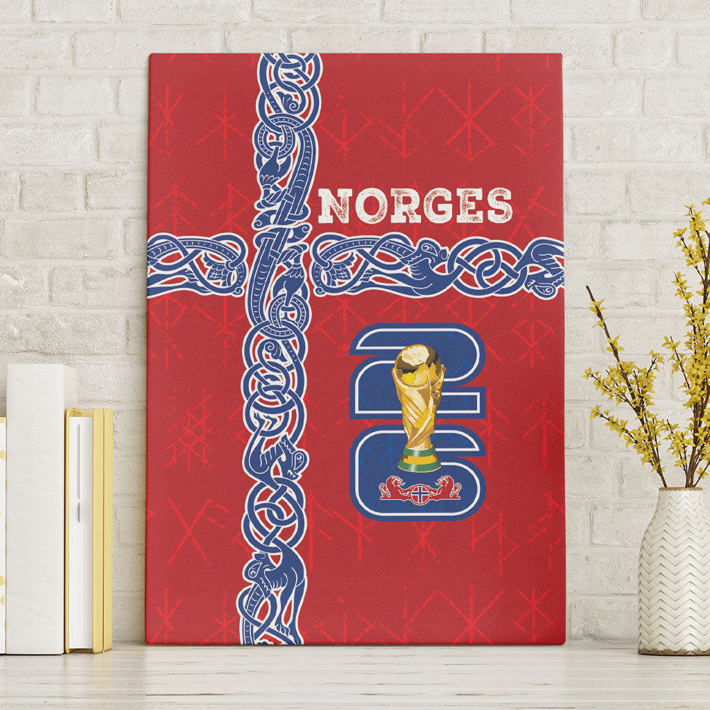 Norway Football WC2026 Canvas Wall Art Norges Landslaget Vikings