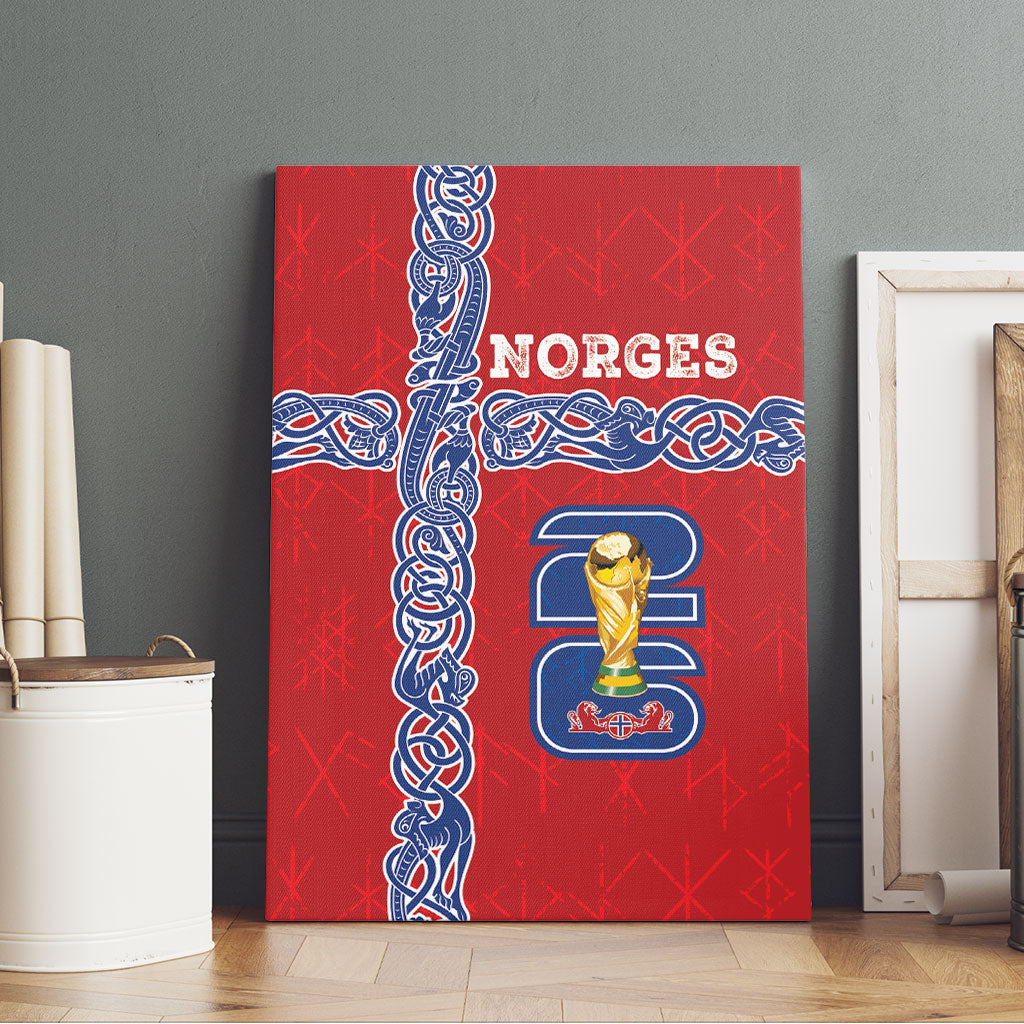 Norway Football WC2026 Canvas Wall Art Norges Landslaget Vikings