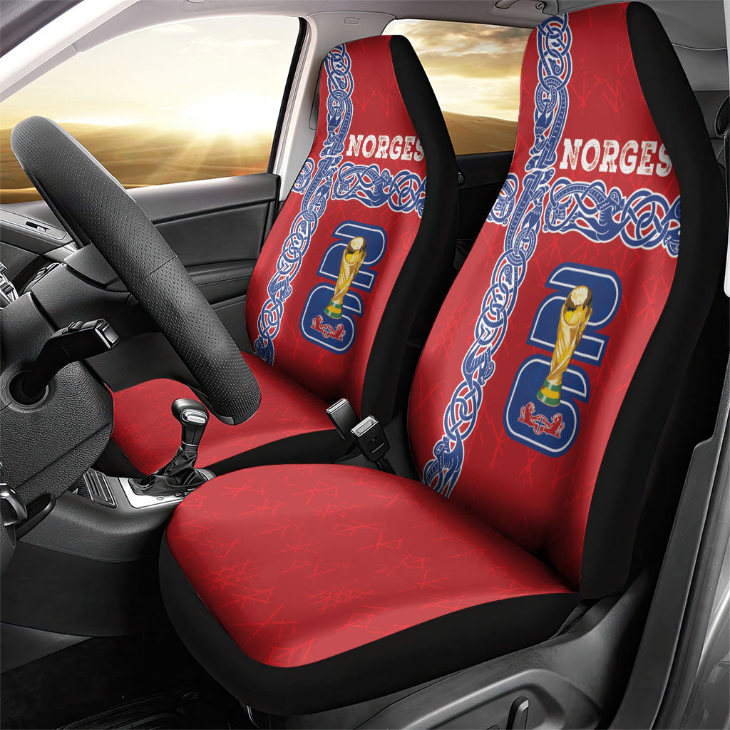 Norway Football WC2026 Car Seat Cover Norges Landslaget Vikings