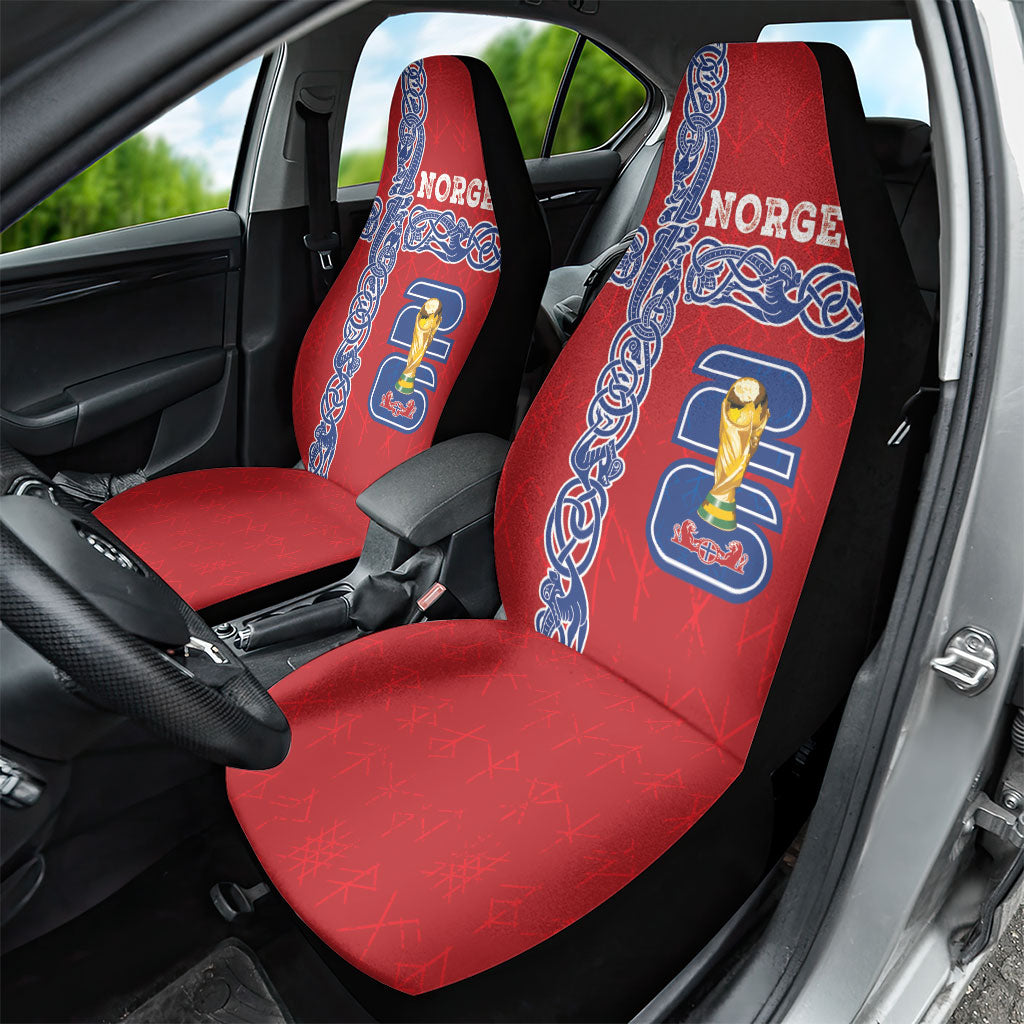 Norway Football WC2026 Car Seat Cover Norges Landslaget Vikings