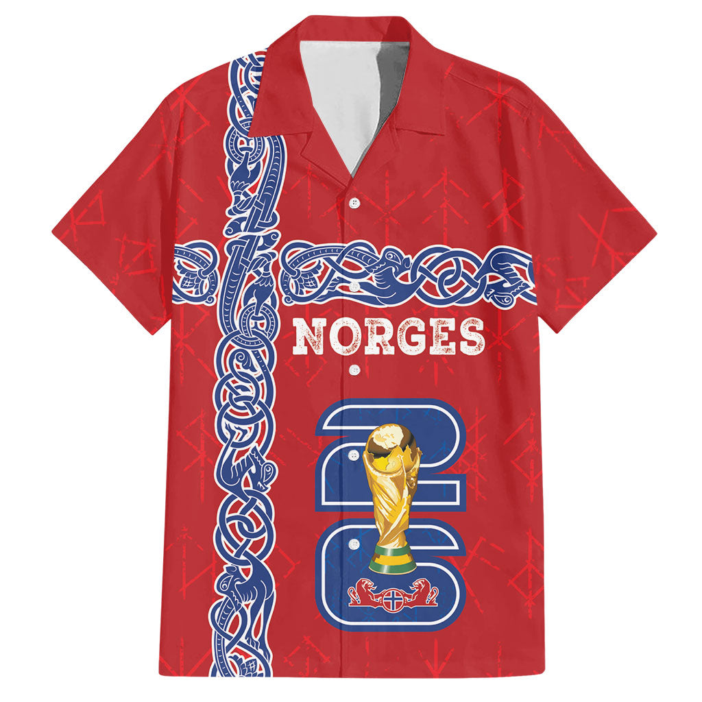 Norway Football WC2026 Custom Hawaiian Shirt Norges Landslaget Vikings
