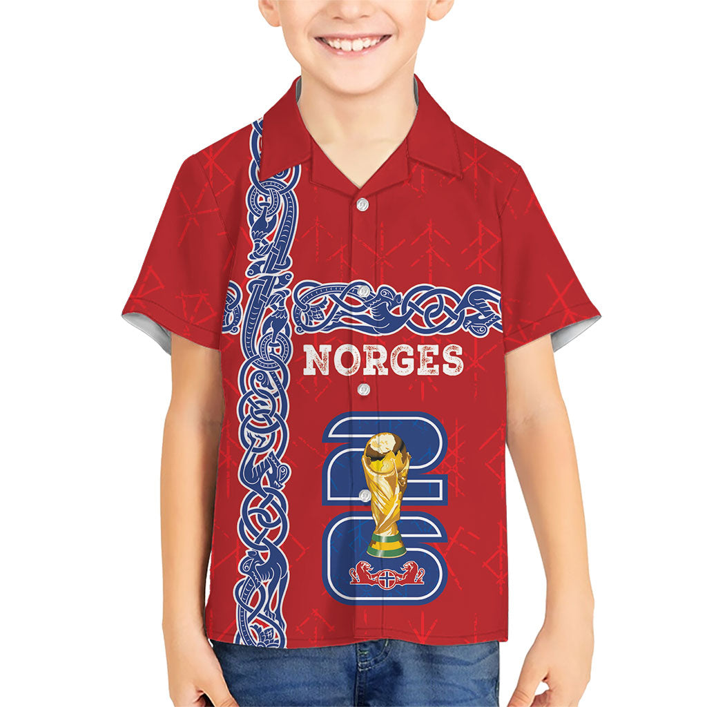 Norway Football WC2026 Custom Hawaiian Shirt Norges Landslaget Vikings