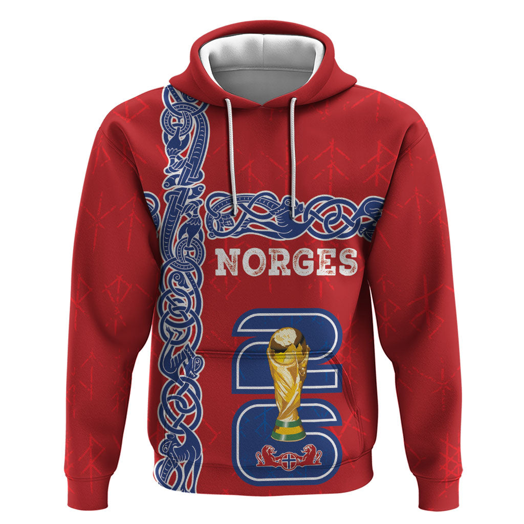 Norway Football WC2026 Custom Hoodie Norges Landslaget Vikings